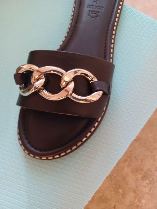 Дамски чехли естествена кожа Sol