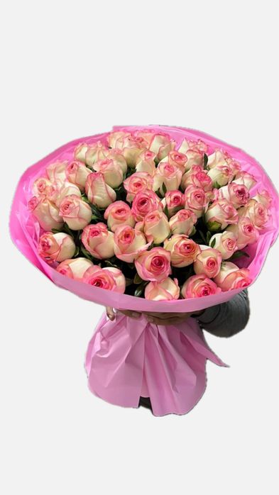 51 роза цветы свежие