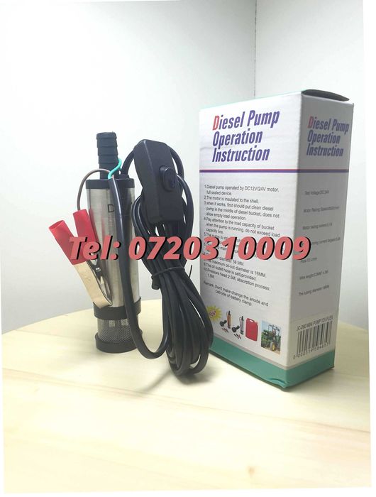 Promo C Pompa Electrica Auto Submersibila 12V, 12 L/min, 38Mm, Mutare