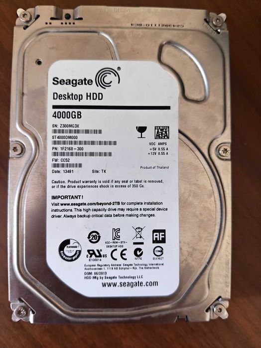 Segate Hdd 4 tb жестки диск