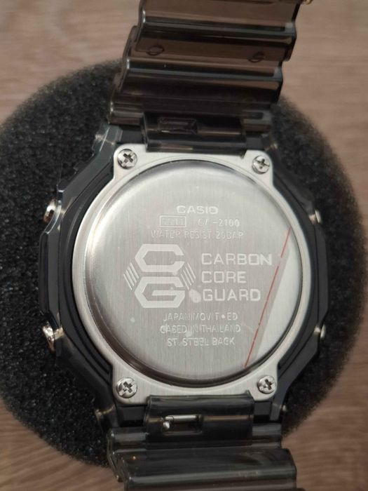 Casio G-Shock GA-2100 Custom Black Transparent & Gradient Glass