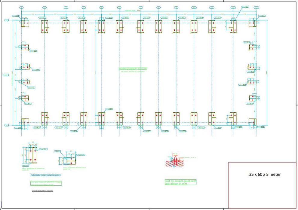Structura de hala industriala 1500mp