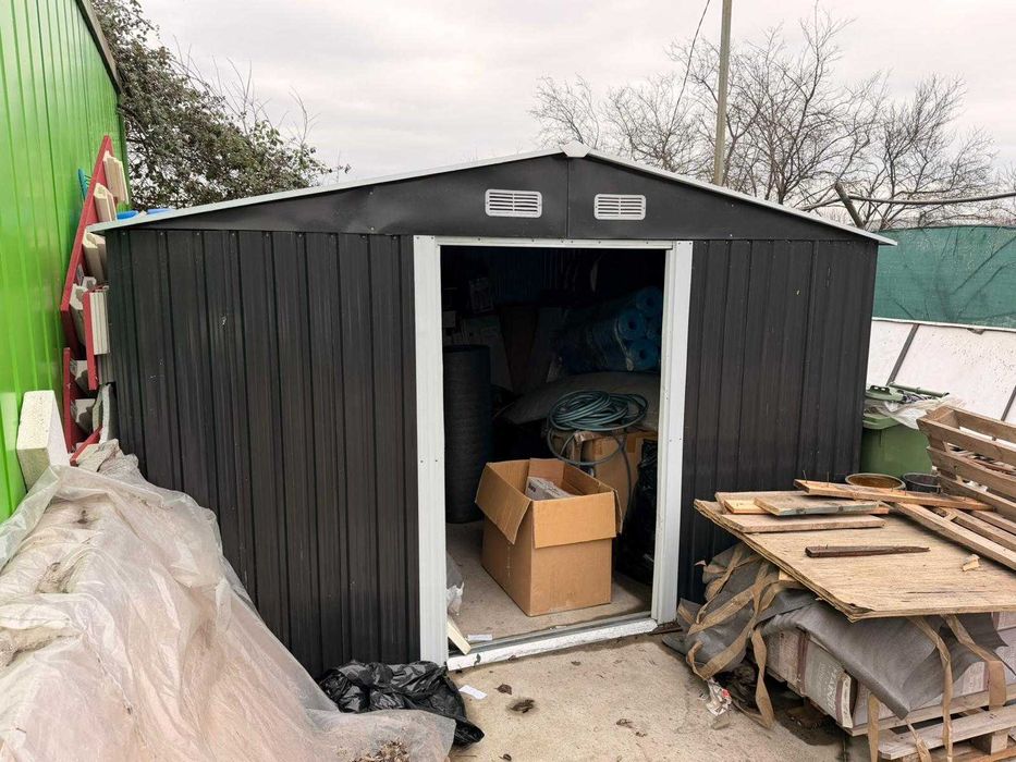 Casuta de gradina tabla otel 389 x 310 x 202 Vigor