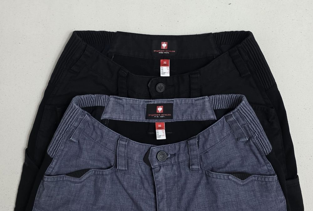 Pantaloni salopeta Engelbert Strauss Enjoy Work Stretch, Nr. 32 sau XS/S, pe gri albastrui sau negru