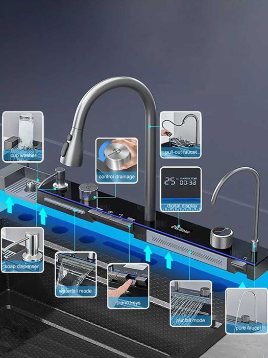 Многофункциональная умная мойка 78x45, 68x45