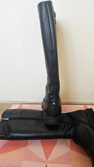 Кожаные   сапоги