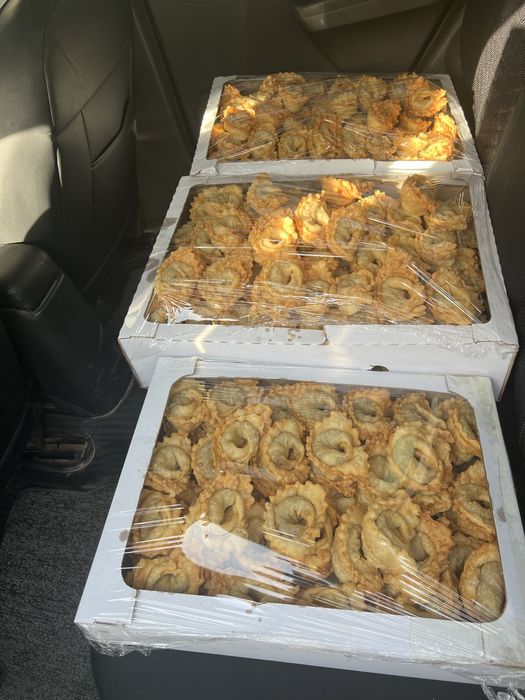 Qovurma chuchvara osh dasturhoni va togoralar uchun