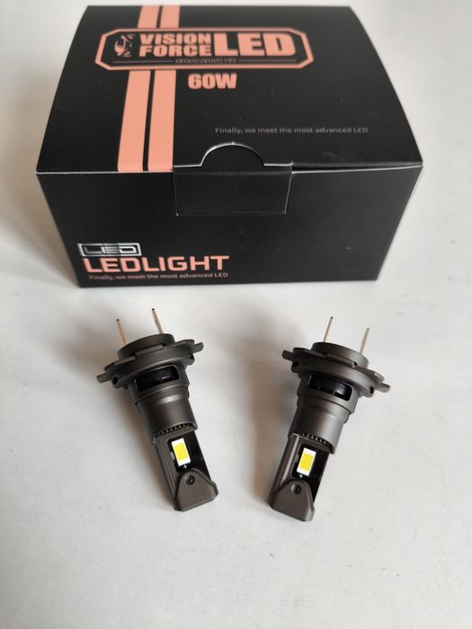 ЛЕД крушки H7 60W 3000L 5000K Нови компект Крушка LED Диодни cambus