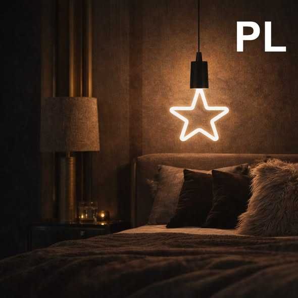 Неонова LED лампа звезда