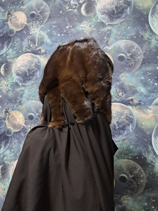 Норковая шуба с капюшоном