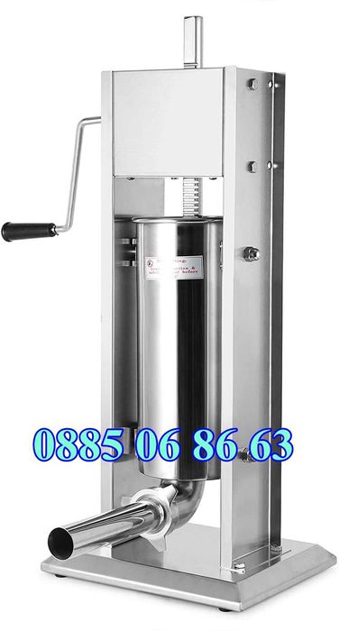 Пълначка за месо 7 литра с редуктор, кайма, наденица, суджук