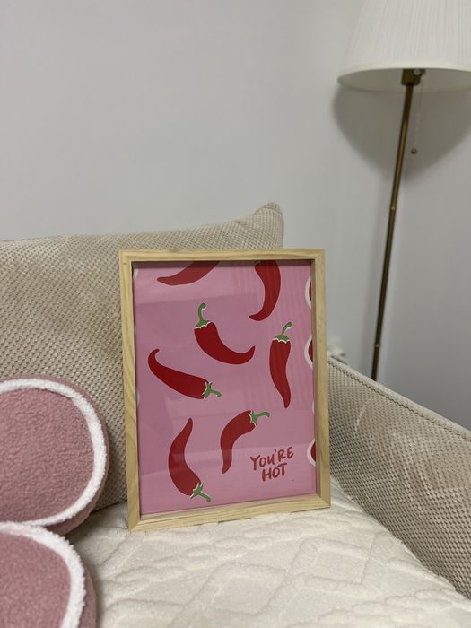 Tablou cu rama lemn natural