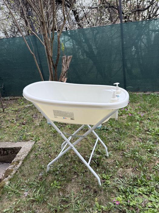 Бебешка вана със стойка и термометър Cangaroo Bubble