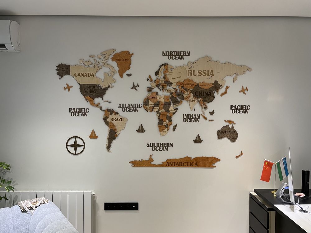 3d karta, 3Д карта, dunyo xaritasi, дунё харитаси, карта мира, лазер ...