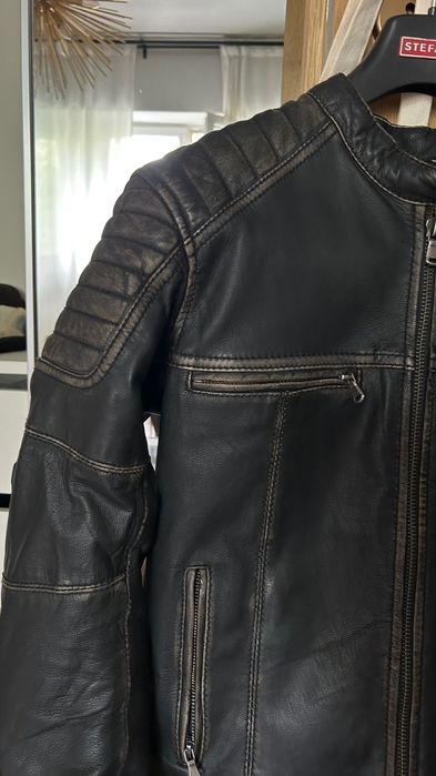 Geacã moto piele maro Rebelhorn mãsura M - Damã - Stare Excepționalã