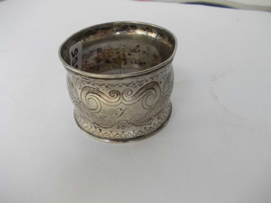 Inel vechi din argint pentru servet 2