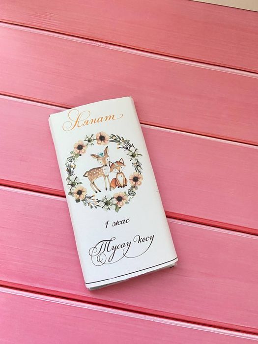 Именной шоколад, обертка шоколада