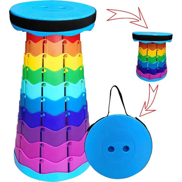 Водоустойчив,преносим,телескопичен,сгъваем стол,табуретка,къмпинг риба