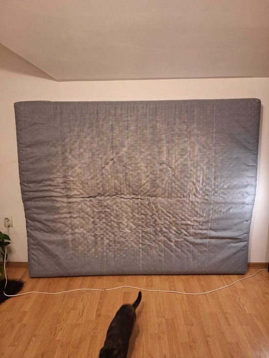 Saltea din spumă, fermă/bleu, IKEA, Agotnes, 160x200