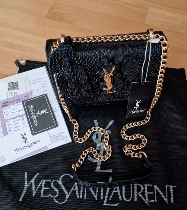 Geanta mini /model croco, super model, saculet, etichetă