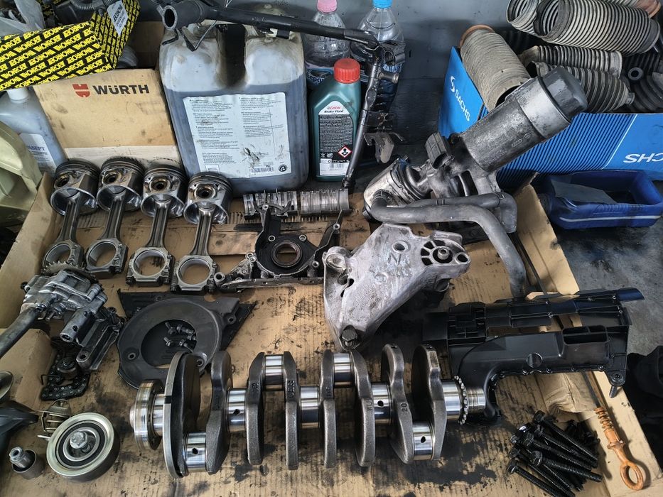 Продавам двигател на части + още части от Ауди А3 1.9тди 90/110/131к.с
