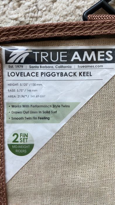 Сърф финки / surf fins true Ames Ryan Lovelace keels fsc