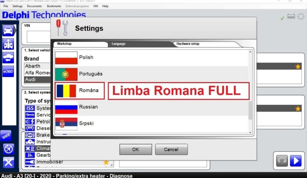 Tester auto 12/24V Model 2026 + Tableta Militara GETAC 10.1" Lb Romana