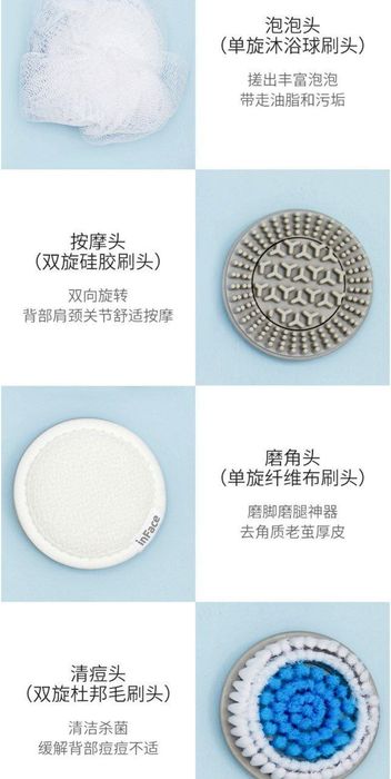 Xiaomi InFace Ультразвуковая щётка для купания Электрическая