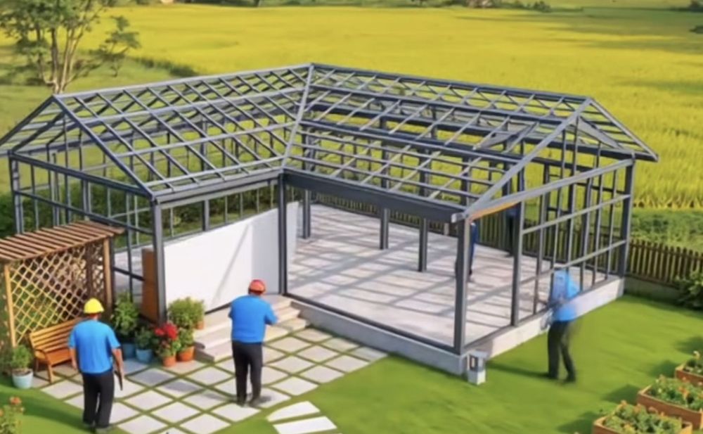 Vand structura hale 8x25x4m ipe 160