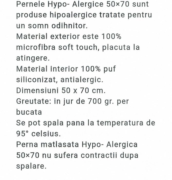 Set 2 perne 70x50 cm