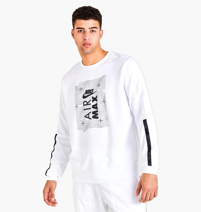 Мъжка блузка : Nike Sportswear Air Max Sweatshirt White XL