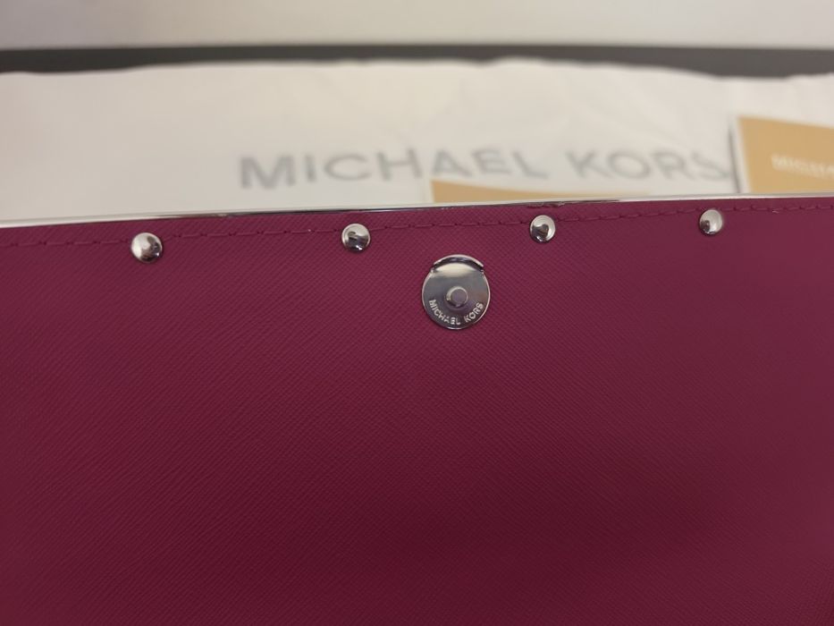 Plic Michael kors roz, piele naturală