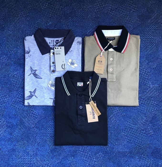 DOLOMITE / Gutteridge / !Solid ОРИГИНАЛИ мъжки поло тениски - р.S