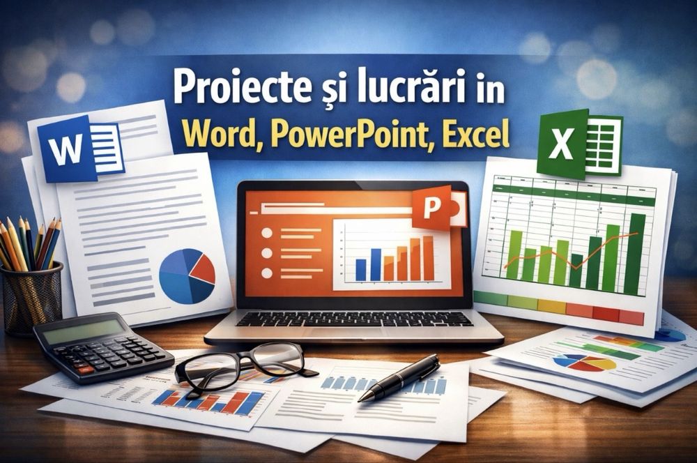 Referate/Lucrări Word, PPT, Excel