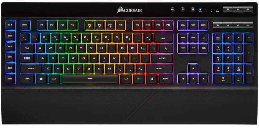 Tastatura gaming Corsair K57, RGB, BT + Wireless, Negru - FULL BOX