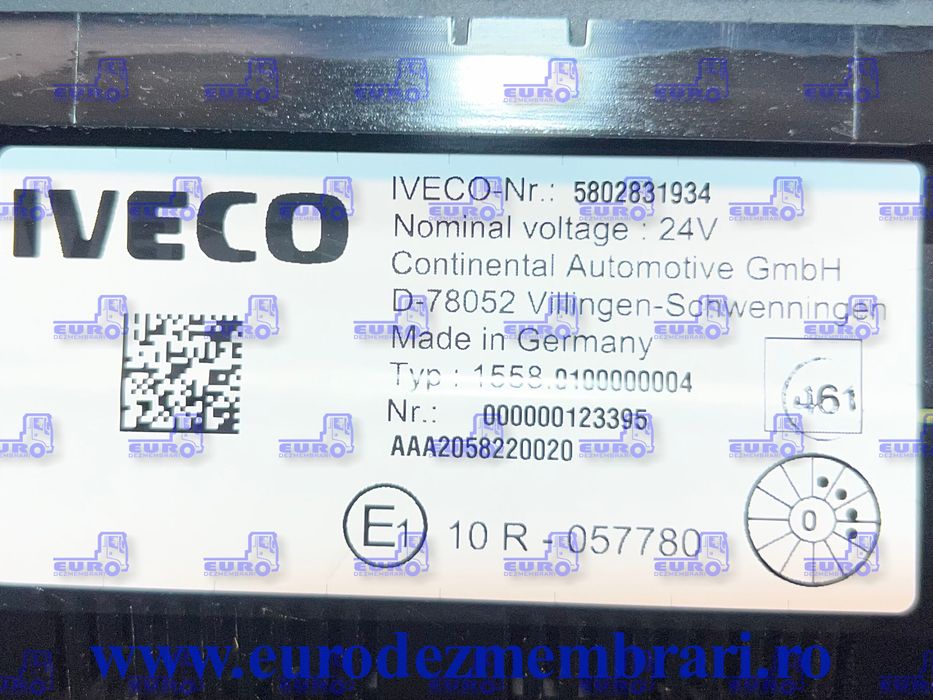 element bord ceas bord iveco s-way 5802831934