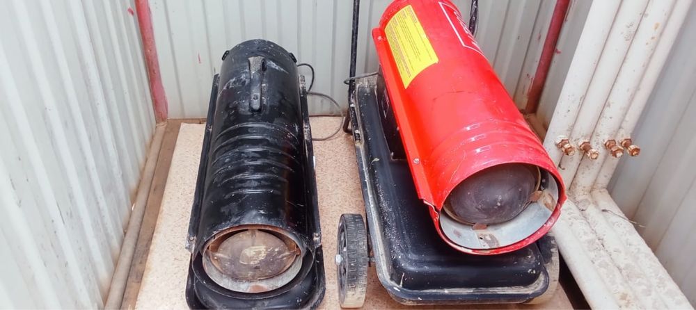 тепловые пушки (дизельные обогреватели).