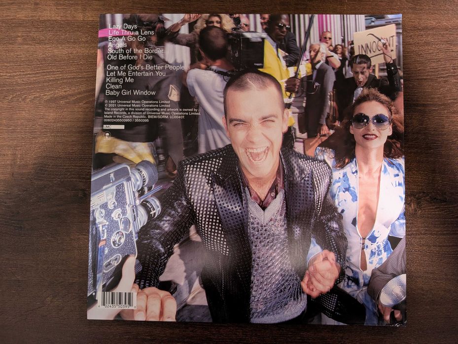 Disc vinil Robbie Williams - "Life Thru A Lens" ( 2021 )