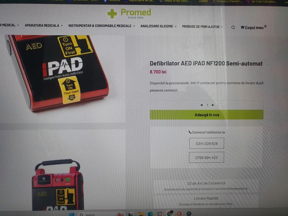 Defibrilator AED IPAD NF1200