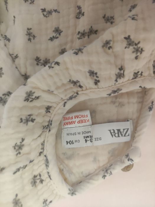 Детски рокли за момиче, марка Zara, размери 104 и 110 см