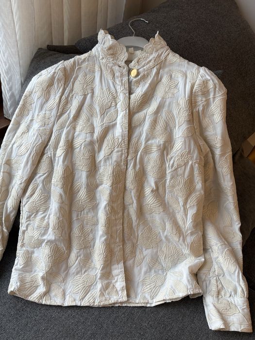 Риза Sezane екрю без забележки