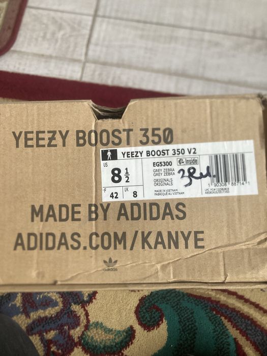 Yezzy Boost 350 оригинал кроссовка Виетнам