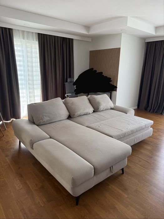 Canapea coltar extensibila cu loc de depozitare