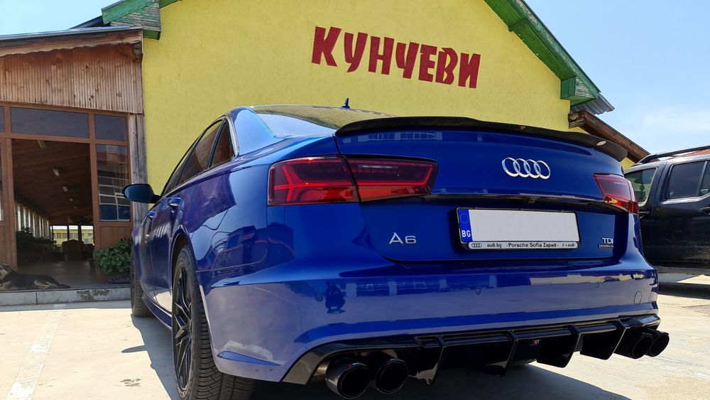 Дифузьор за задна броня Maxton design за Audi A6/S6 C7 (2014-2017)