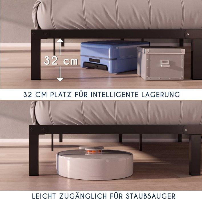 Paturi metalice negre, 3 modele,180x200, 160x200,140x200,120x200 cm