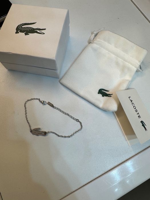 Bratara Lacoste Noua silvery