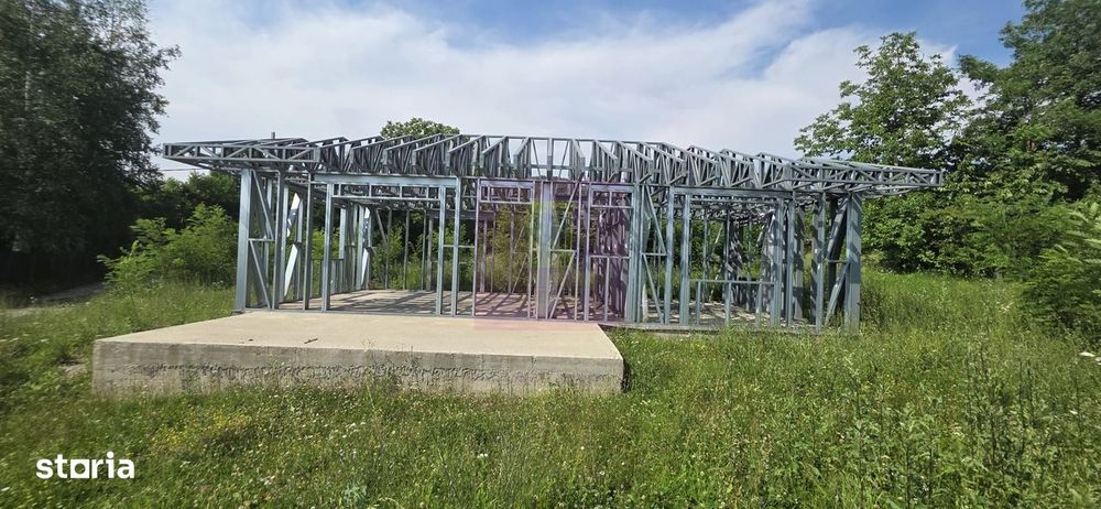Casa pe structura metalica si teren de 757 mp de vanzare in Brebu