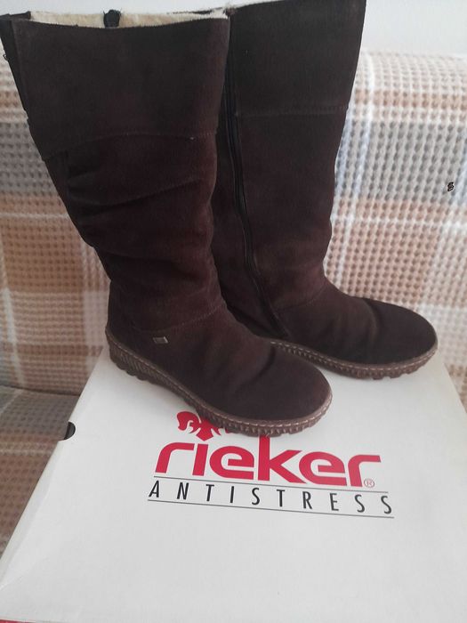 Cizme femei Rieker, maron, imblanite, nr/ 36