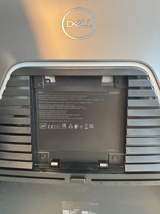 Monitor gaming Dell S2721DGFA 27”, QHD, 165Hz, Nano IPS