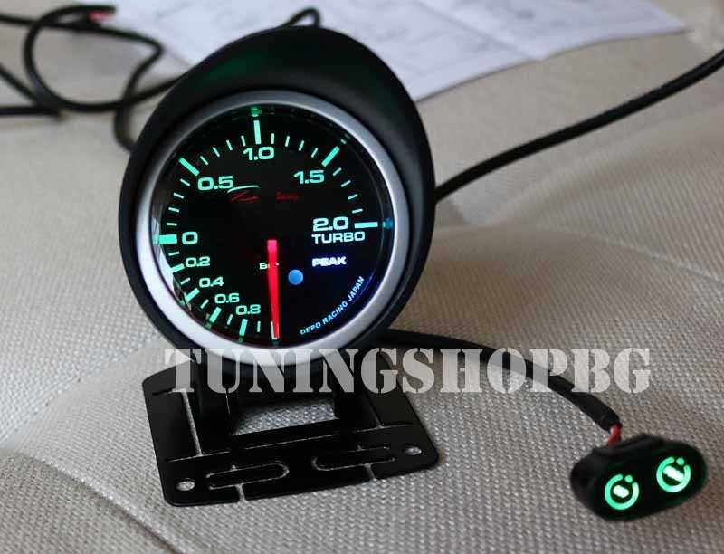 Буустметър DEPO 2 бара 52 мм 7 цвята с МАП сензор